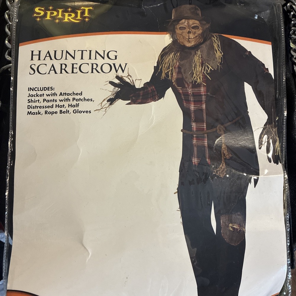 Spirit Halloween Adult M Haunting Scarecrow Costume creepy - No Mask